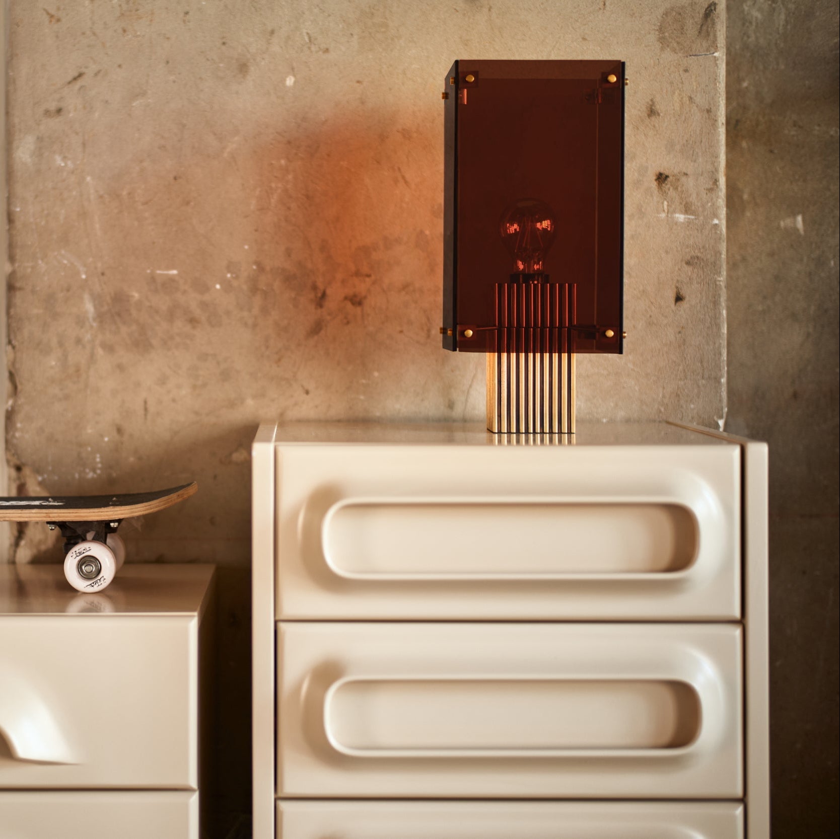 Lampara de mesa marrón Casa Soyer