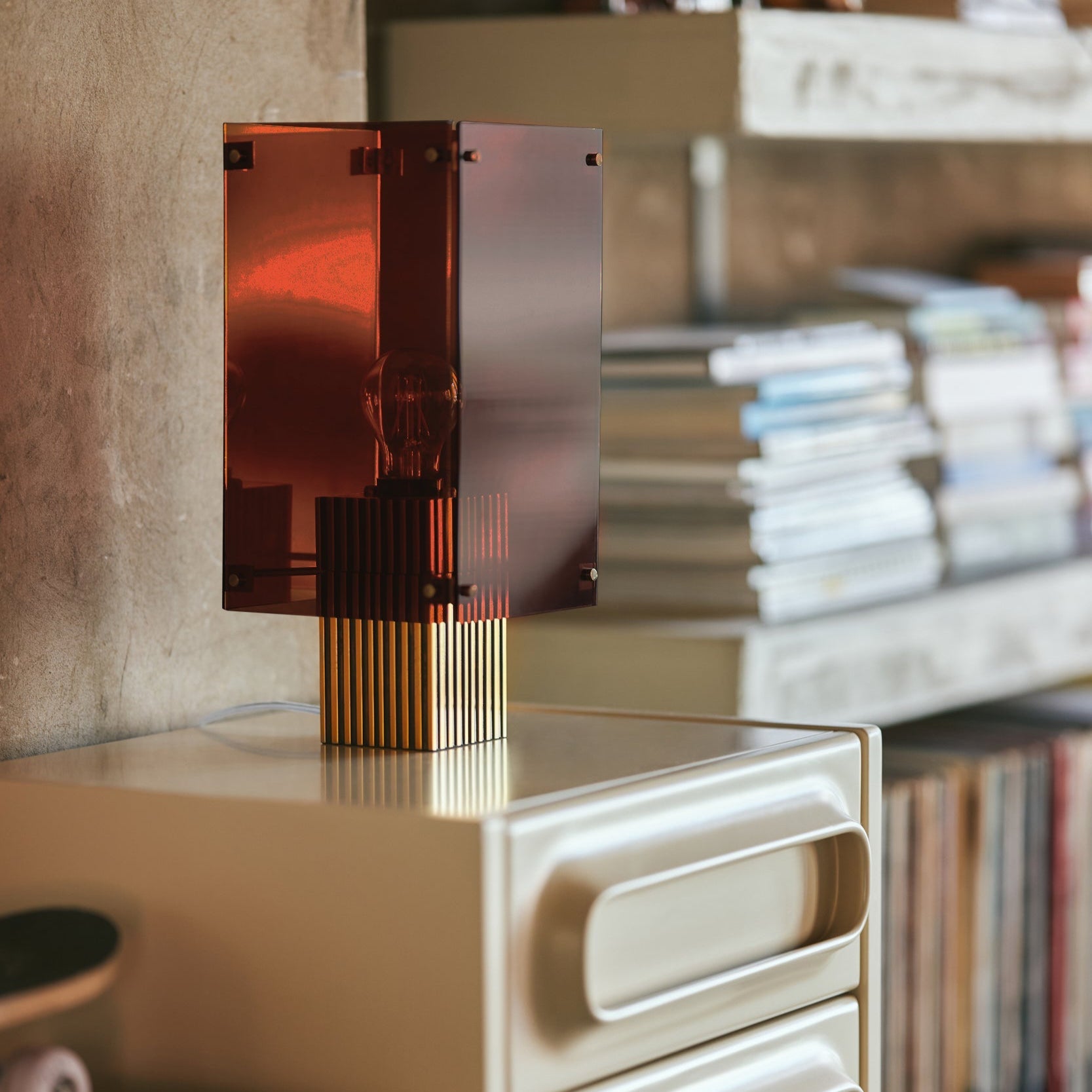 Lampara de mesa marrón Casa Soyer