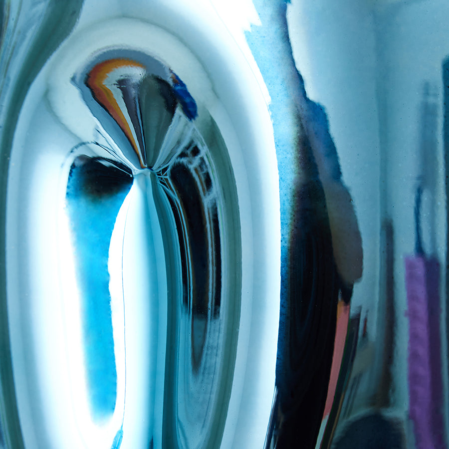 Objeto cromado azul CasaSoyer