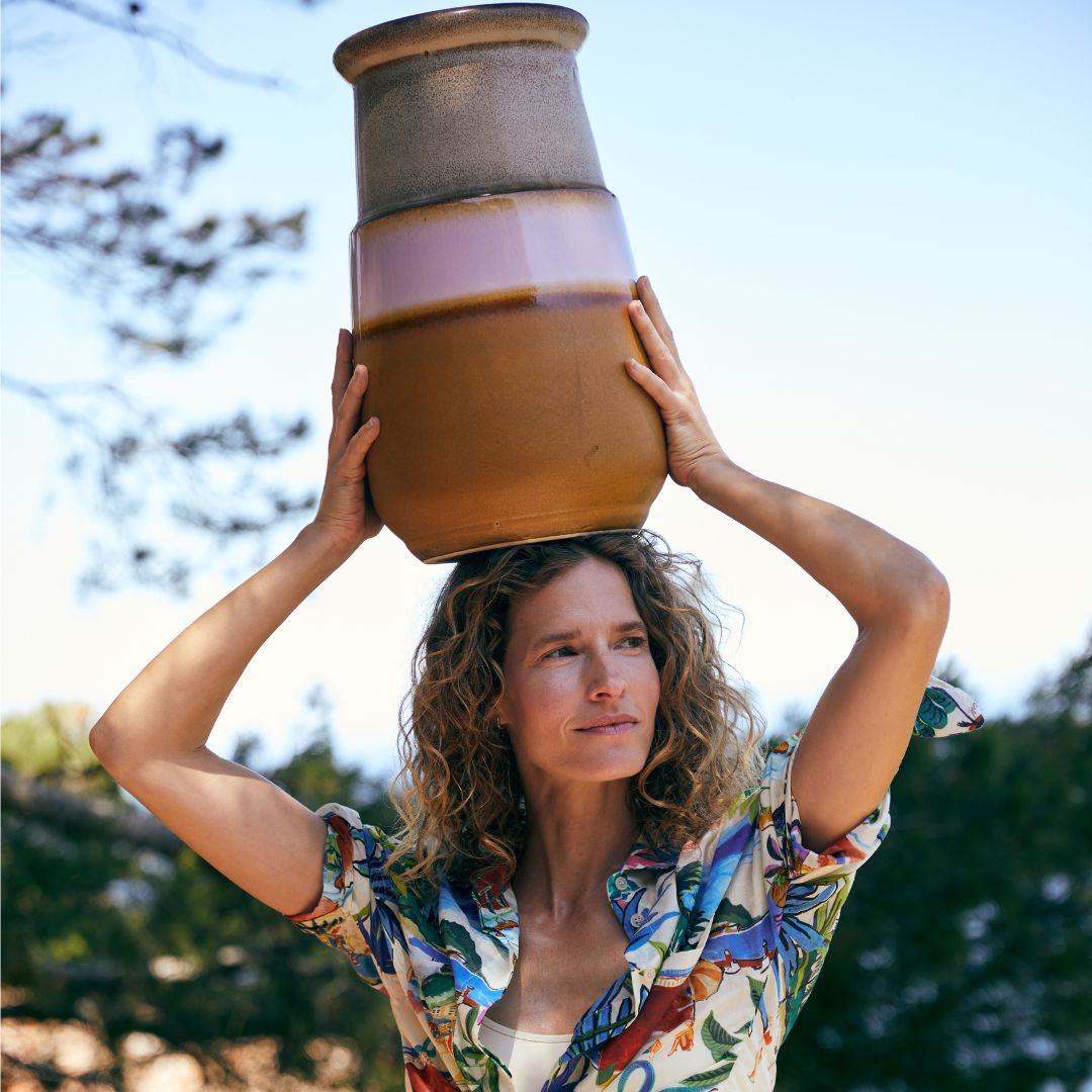 Vasija grand caramelo