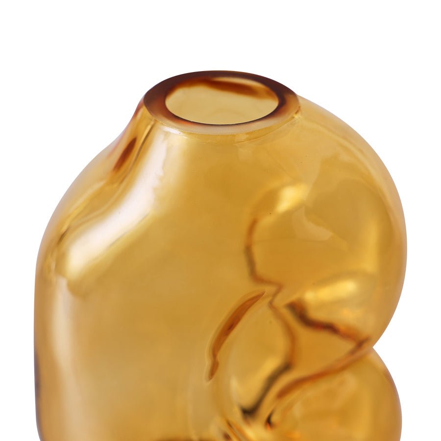 Jarrón cristal amber - CasaSoyer