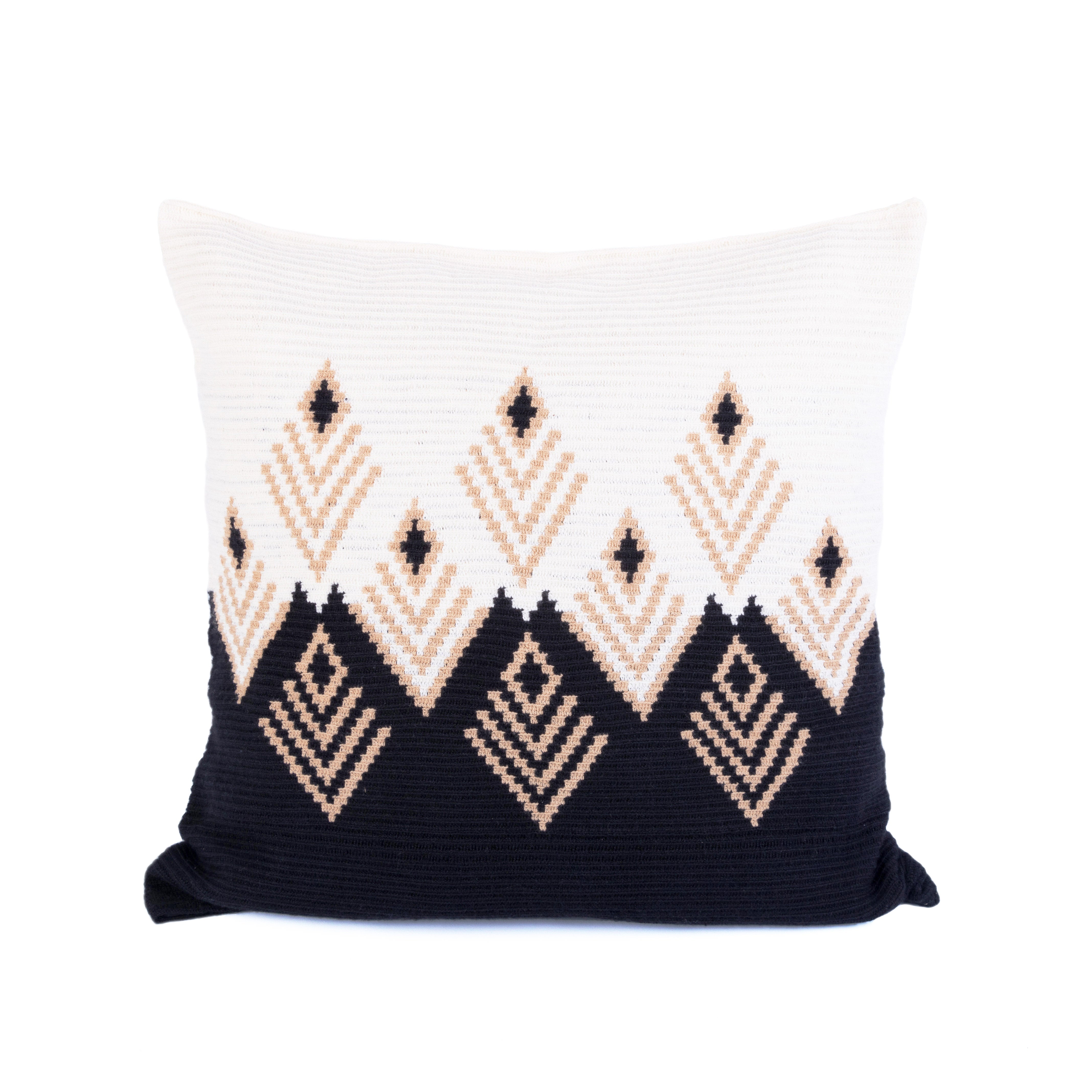 Funda crochet negro-blanco Mauricio Navarro