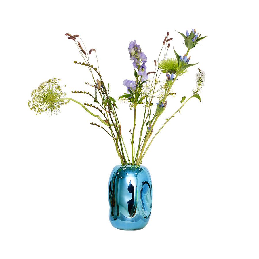 Objeto cromado azul CasaSoyer