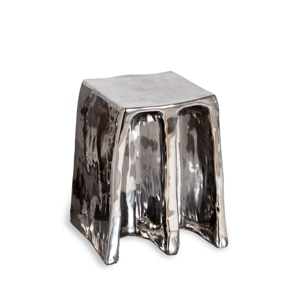 Chouchou stool silver Pulpo