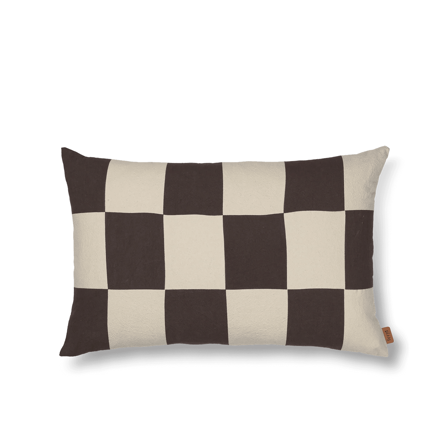 Cojín retazos café - CasaSoyer