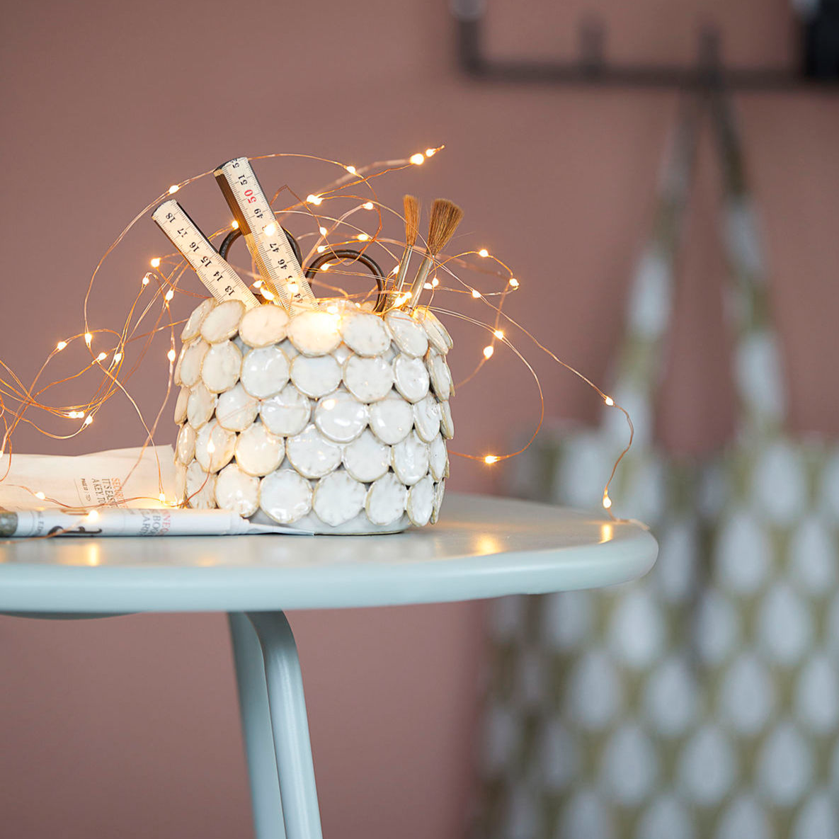 Vase, Dot, White CasaSoyer