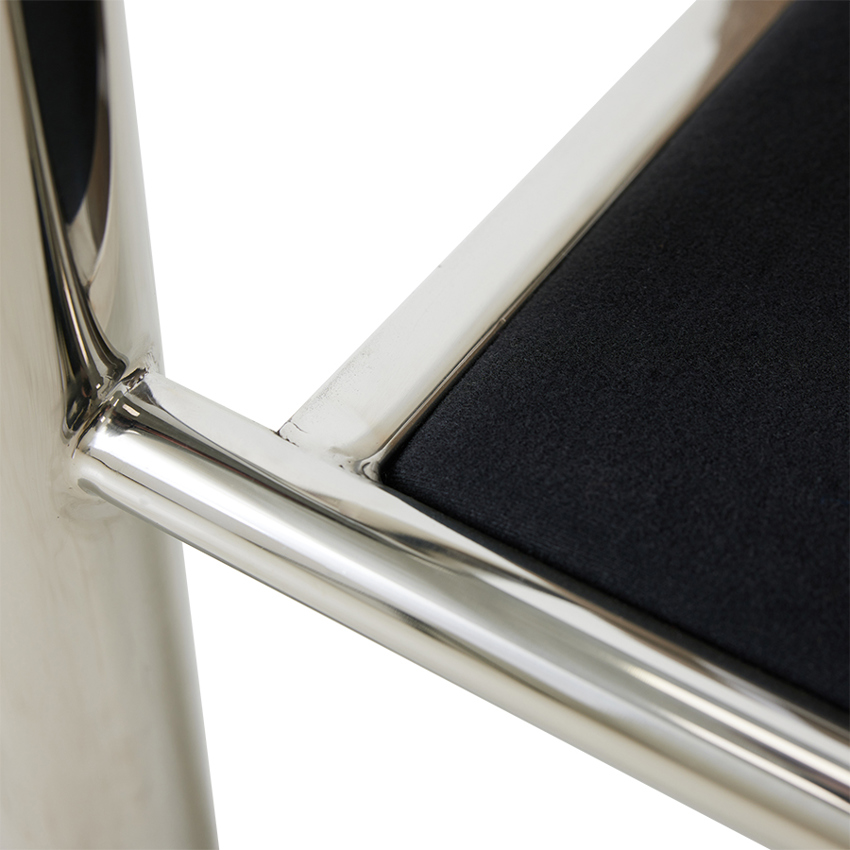 CHROME LOUNGE ARMCHAIR, CANVAS BROWN CasaSoyer