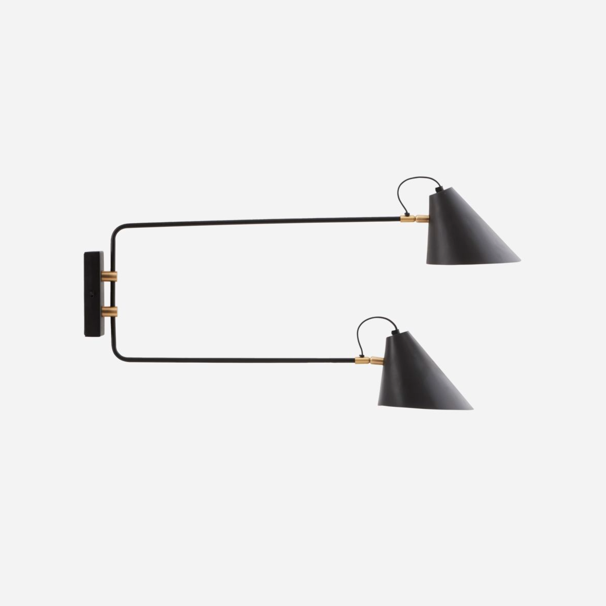 Wall lamp, Club Double, Black CasaSoyer