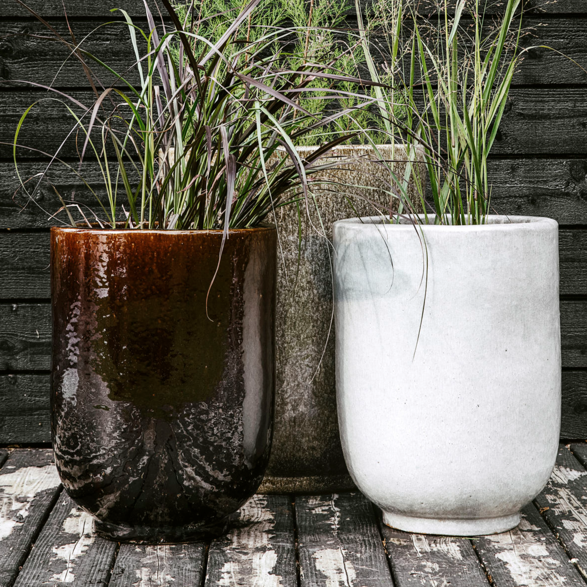 Planter, Pho, Dark brown CasaSoyer