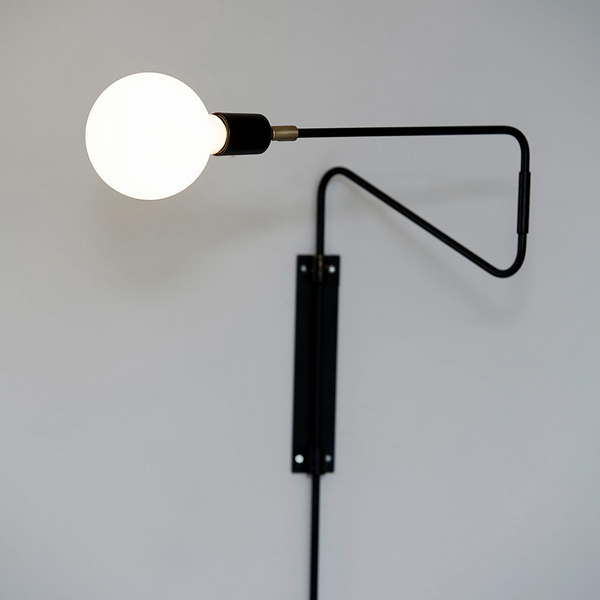 Wall lamp, Swing, Black CasaSoyer