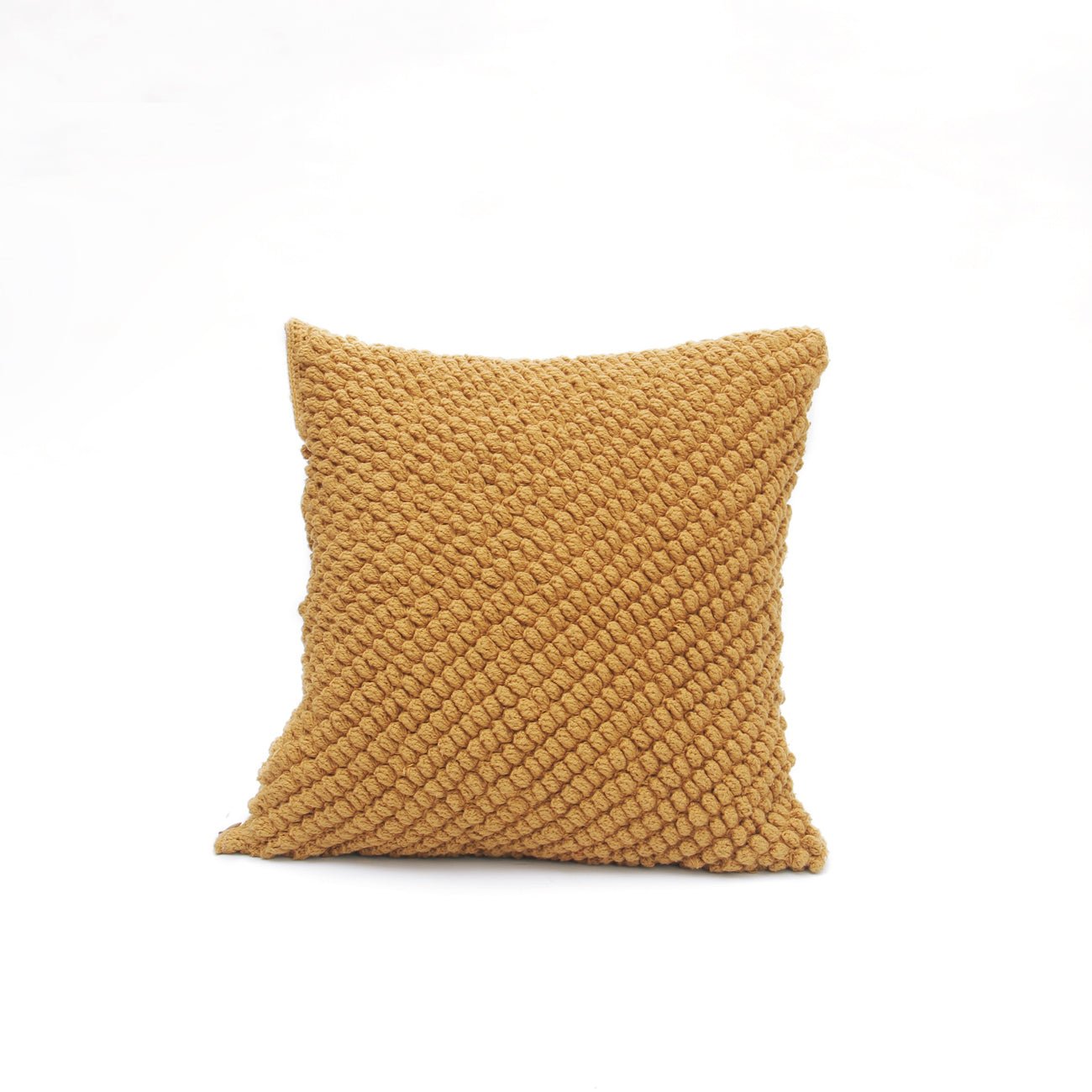 Funda crochet mostaza - CasaSoyer