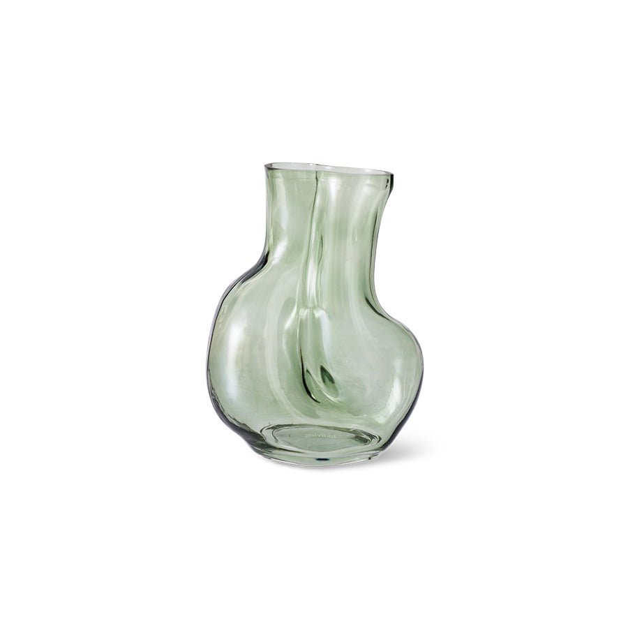 Jarrón cristal oliva - CasaSoyer