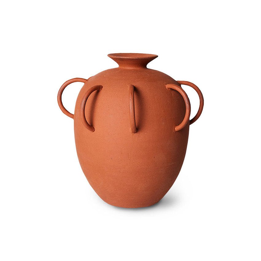 Jarrón de terracota con asas - CasaSoyer