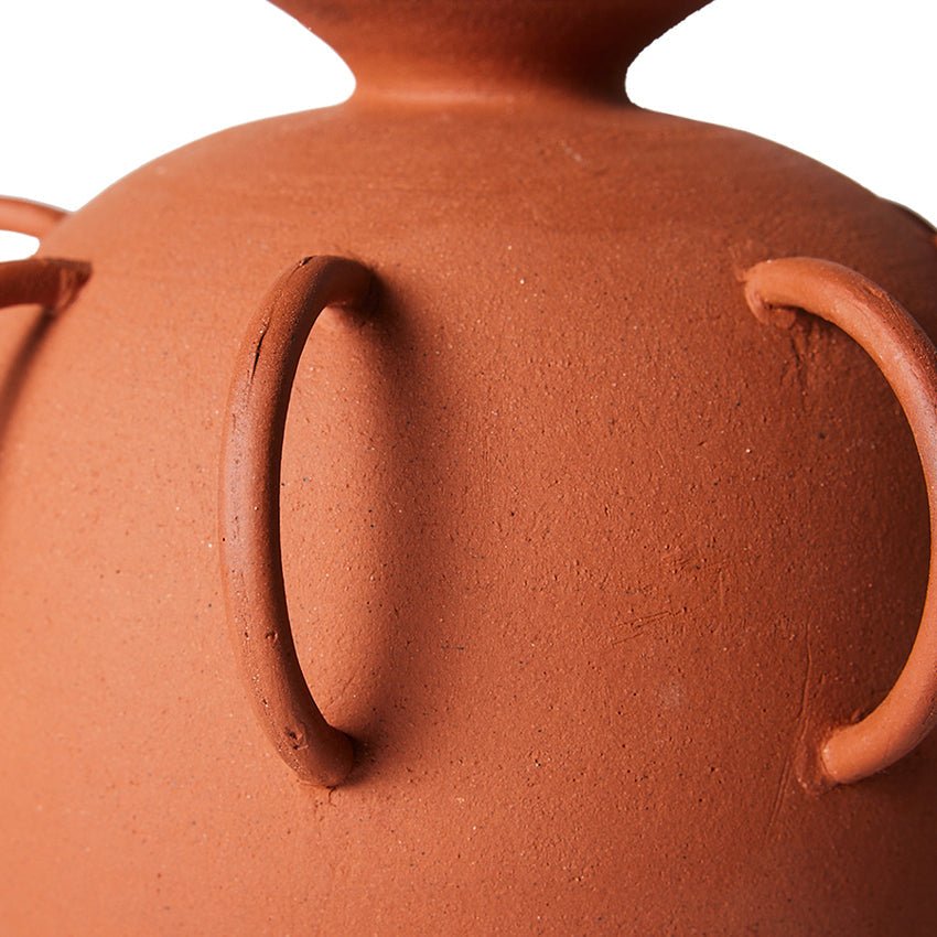 Jarrón de terracota con asas - CasaSoyer
