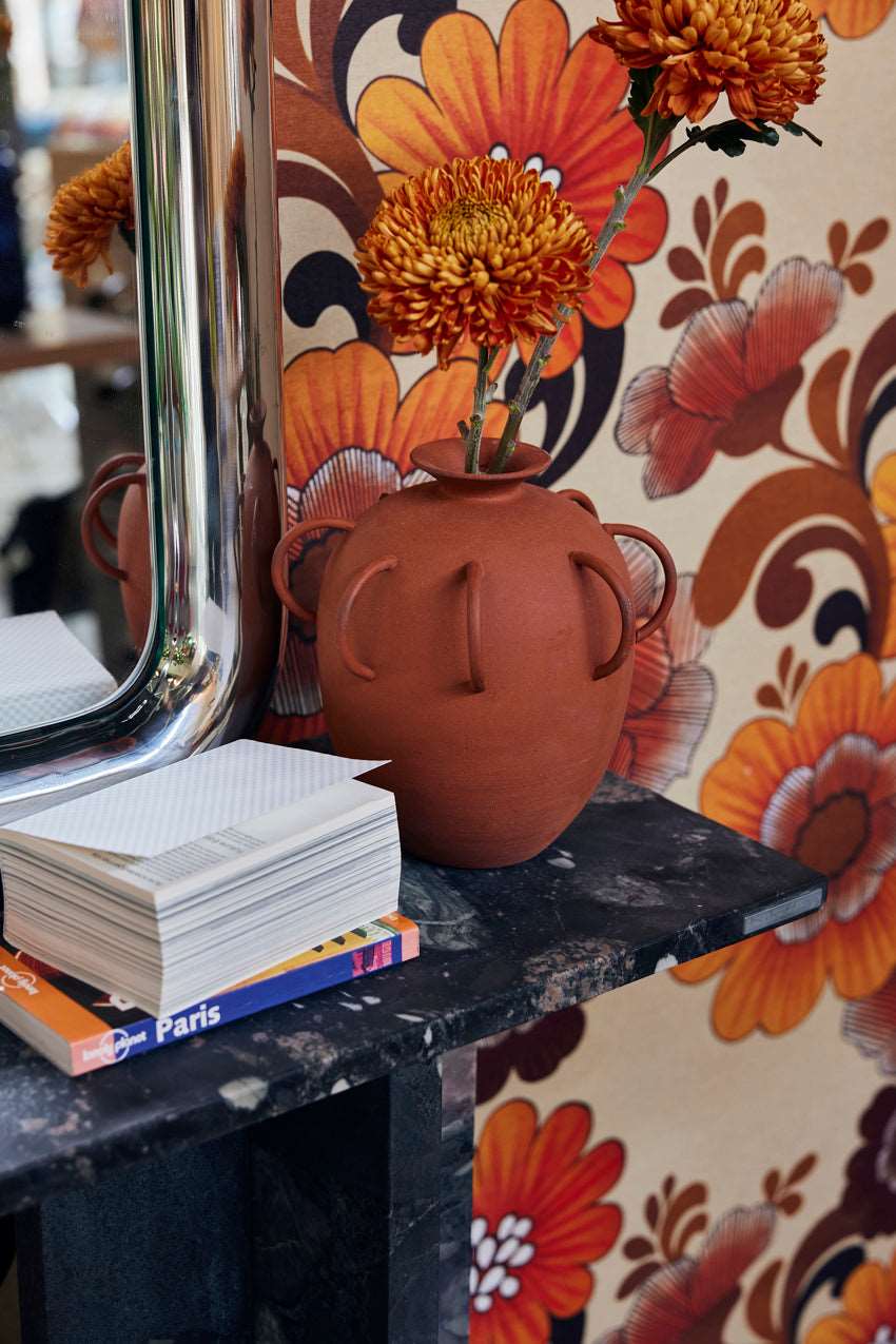 Jarrón de terracota con asas CasaSoyer