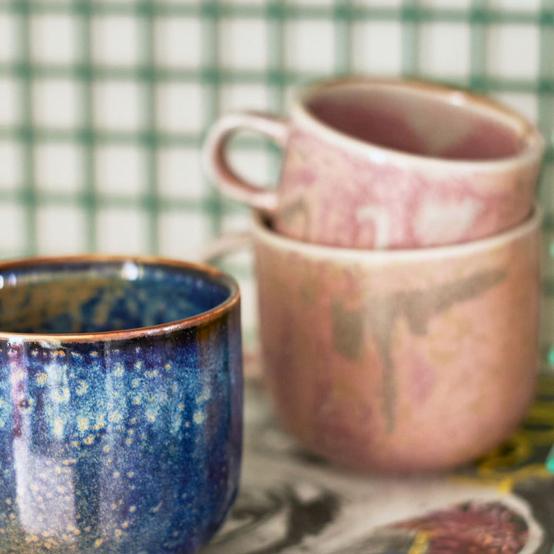 Set 4 tazas rustic pink