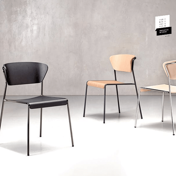 Silla Lisa Wood - Antracita/Roble Negro - CasaSoyer