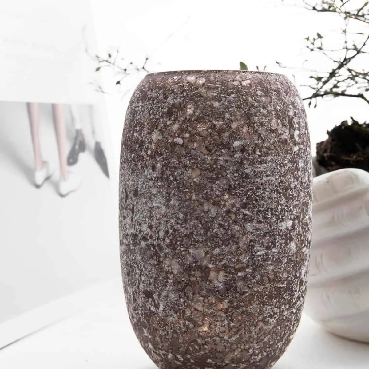 Vasija Earth, Grey - CasaSoyer